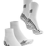 2x Gripsock Short | 2x Mid | White