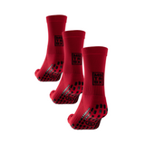 3x Gripsock Mid | Red