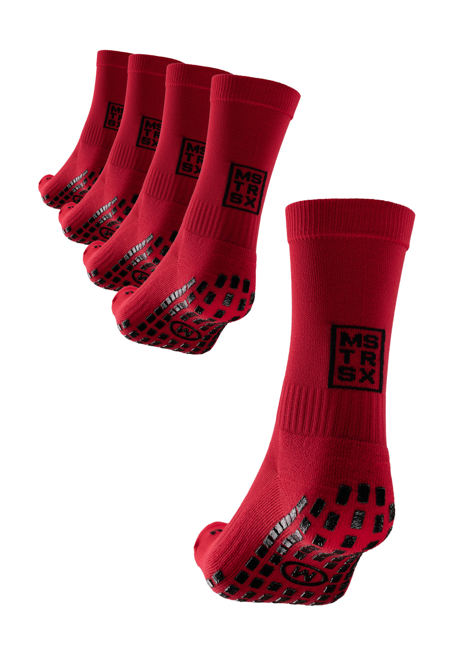 5x Gripsock Mid | Rot
